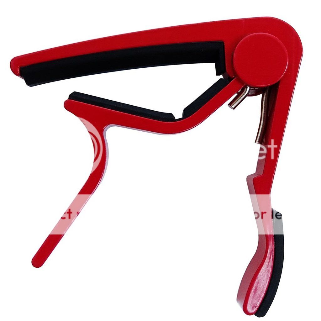 Red Guitar Capo Aluminum Spring Trigger Electric Acoustic Clamp Quick